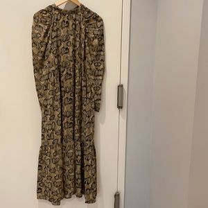 Zara Snake Print Maxi Dress
